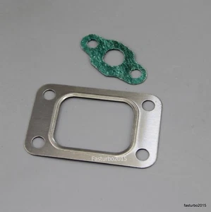 T25 T28 GT25 GT28 GT2871R Turbo Turbine Inlet Intake Oil Gasket Stainless Steel - Picture 1 of 4