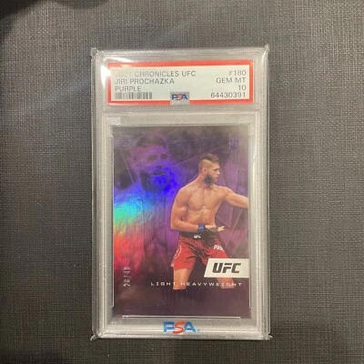 2021 Panini Chronicles UFC JIRI PROCHAZKA Illusions Purple /49 PSA 10 #180 RC  - Image 1 of 3