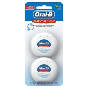 Oral-B EssentialFloss Cavity Defense Dental Floss, 50 M, count 2 (Pack of 1) - Picture 1 of 4