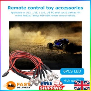6pcs 5mm/3mm LED Headlight Taillight for 1/12 1/18 1/10 1/8 Axial Scx10 RC Cars - Picture 1 of 8