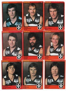 1982 Scanlens GEELONG Team Set (15 Cards) - Picture 1 of 4