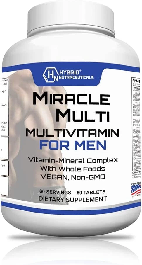 Multivitamínico MultiMineral para Hombres, Suplemento Vitamínico Diario para Hombres: No OGM Foto 1 de 4