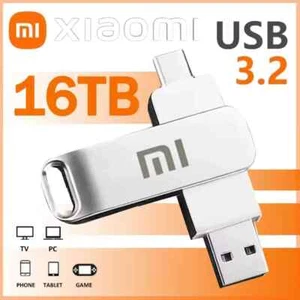 USB PEN DRIVE 3.2 CHIAVETTA USB TYPE-C OTG 2 IN 1 4TB/8TB/16TB PC IPHONE - Foto 1 di 12