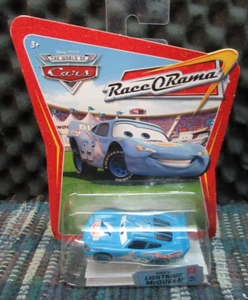 DISNEY PIXAR    CARS ,  DINOCO LIGHTNING MCQUEEN , # 5  , RACE O RAMA  , BOX N - Picture 1 of 7