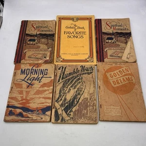 Mixed Lot 6 Vintage Church Hymnals Song Books Hymn Books Choir Songbooks 40s 50s - Picture 1 of 21