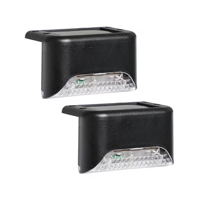 Solar Black LED Outdoor Deck light 2 -Pack - Image 1 of 3