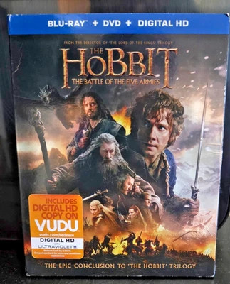 The Hobbit The Battle of the Five Armies Blu-ray DVD Combo With Slipcover - Image 1 of 4