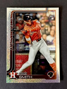 2025 Topps Glitter Cam Smith RC - Astros Star Rookie Here To Stay! 🔥🎅 - Picture 1 of 2