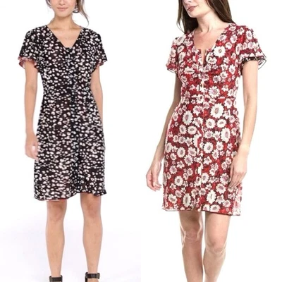 New Cabi 6577 Gemini Dress Reversible Size Medium Multicolor Spring 2024 - Image 1 of 4