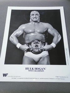WWF Hulk Hogan P-045 foto promozionale originale 8x10 con licenza ufficiale 1991 - Foto 1 di 4