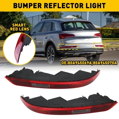 Left + Right Side Rear Bumper Light For Audi Q5 18 - 2021 Lower Tail Stop Lamp A — 第 1/4 张图片