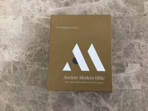 Ancient Modern Bible NKJV Brown Leather Comfort Thomas Nelson Open Box Excellent - Bild 1 von 6