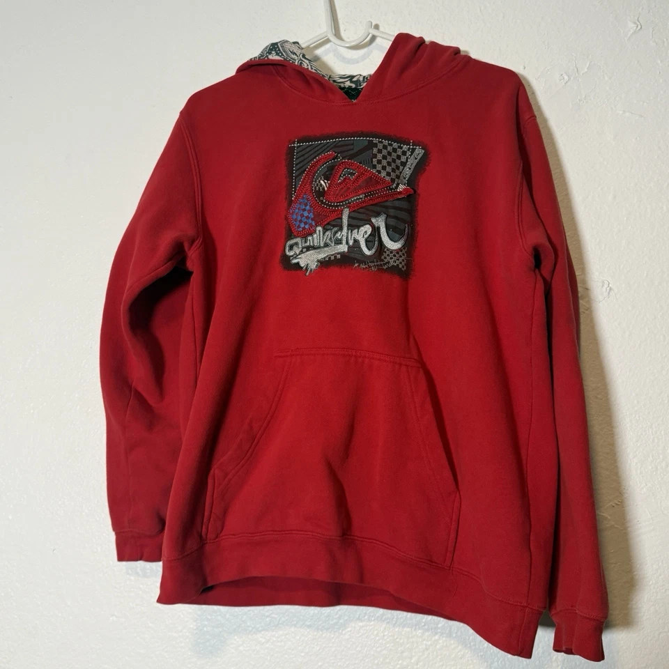 Sudadera con capucha Quicksilver juvenil vintage Y2K niños 16-18 Foto 1 de 4