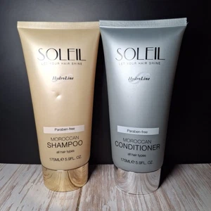 Soleil Moroccan Shampoo And Conditioner Set 5.9 oz ea HydroLine New Sealed - Picture 1 of 4