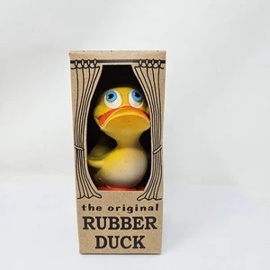 The Original Rubber Duck Squeaky Bath Toy Rich Frog Ind. Spain 1995 New in Box - Picture 1 of 7
