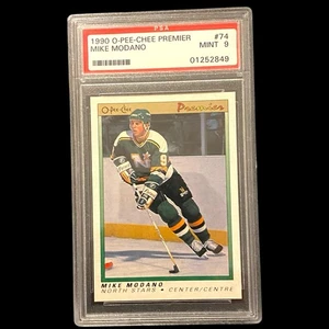 1990 O-PEE-CHEE PREMIER 74 MIKE MODANO PSA 9 - Bild 1 von 2