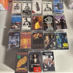 TOO SHORT 18 Cassette Lot VINTAGE Most SEALED Oakland Rap $hort Explicit RARE OG - Picture 1 of 3
