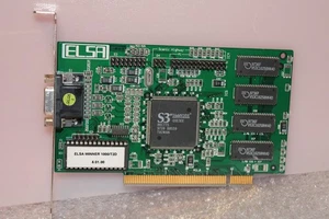ELSA Winner 1000/T2D - Trio64V2/DX - 2MB EDO RAM - PCI Slot Grafikkarte GPU - Picture 1 of 3