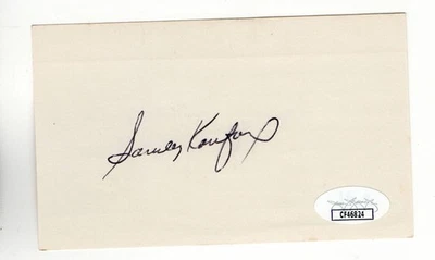 Sandy Koufax Signed Autographed 3X5 Index Card Dodgers HOFer JSA CF46824 - Image 1 of 2