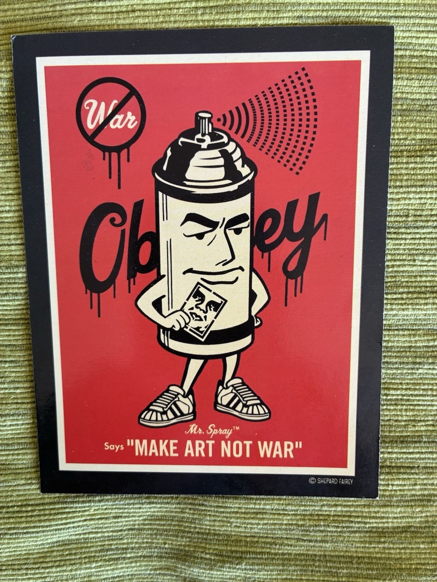 額装品/Art Not War 2005年/ポスター obey MAKE ART NOT WAR Signed Offset Lithograph – OBEY GIANT