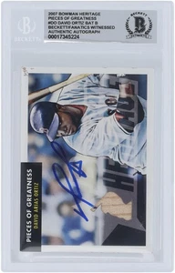 David Ortiz Red Sox Signed 2007 Bowman Heritage Greatness #PG-DO BAS 10 Card - Picture 1 of 4