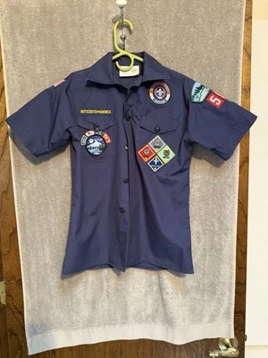 Cascade Pacific Official Boy Scouts Troop 599 Uniform PNW Patches Youth Sz M - Image 1 of 4