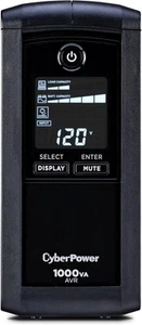 CyberPower CP1000AVRLCD Intelligent LCD UPS System, 1000VA, Black - Picture 1 of 8