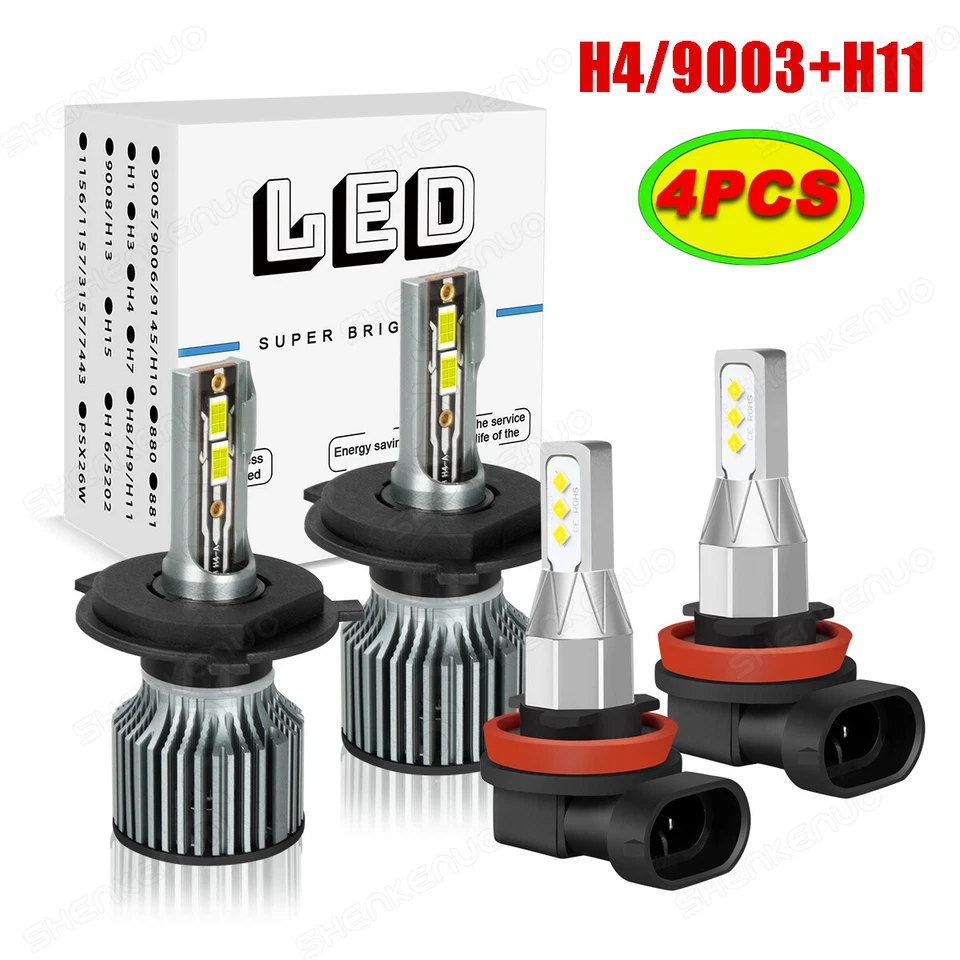 For Western Star 5700XE 2020 H4+H11 Combo LED High Low Beam Headlight Fog Light - Image 1 of 4