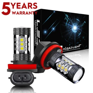 2X H11/H9/H8 LED Bulbs 3000K Golden Yellow Bright Fog Light DRL Light High Power - Picture 1 of 16