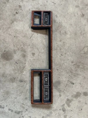 Chrysler Lebaron 1991-1994 velocímetro tablero embellecedor bisel ventilaciones de aire grano de madera OEM Foto 1 de 4