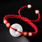 High-grade Hand-woven Natural A Jade Jadeite China Style Ping An Clasp Bracelet