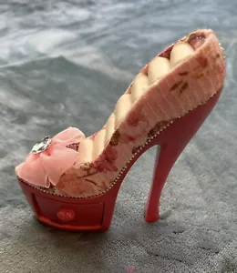 Joyero y cajón soporte anillo diva zapato plataforma tacón alto estampado floral - Imagen 1 de 18