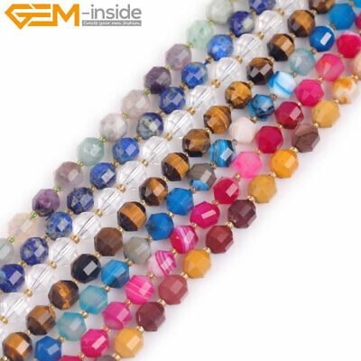 Labradorite Garnet Bicone Natural Faceted Loose Beads For Jewelry Making 15  • 5.61€