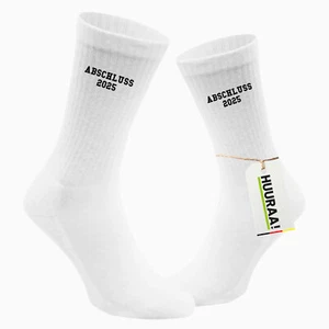 Socken Abschluss 2025 Schulabschluss Geschenkidee Abschluss 2025 Geschenk Präsen - Bild 1 von 21