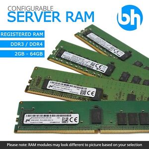 Server RAM 2GB - 64GB DDR3 DDR4 Registered RAM Dell HP IBM Lot