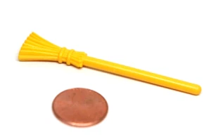 Playmobil Miniature Victorian Dollhouse Halloween Yellow Witch Broom - Picture 1 of 1