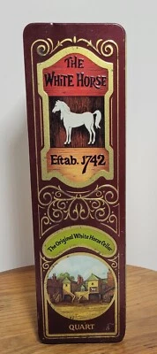 Barringer Wallis and Manners White Horse Whiskey Hinged Tin - Image 1 of 4