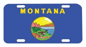 Montana State Flag License Plate Auto Tag - Picture 1 of 1