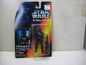 1995 KENNER STAR WARS SERIES FIGHTER PILOT MINT ON CARD 4" ACTION FIGURE
