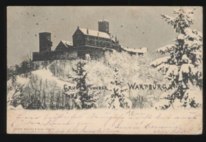 #314 Postal Wartburg Eisenach en invierno tarjeta de invierno gel.1898 - Imagen 1 de 2