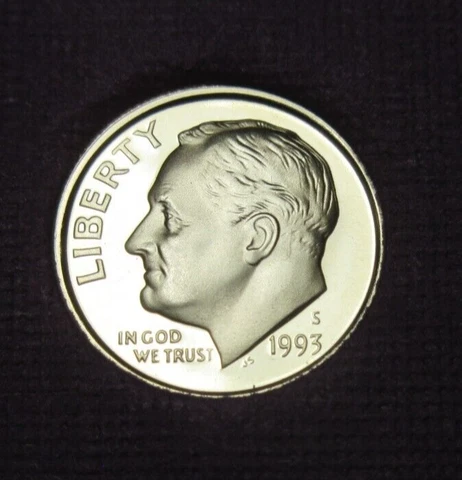 1993-S Roosevelt Proof Dime Cover