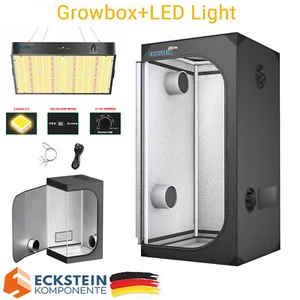 Growbox Komplettset LED 80x80X160cm Gewächshaus Growtent Growschrank+100W Light - Bild 1 von 12