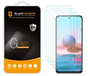 3X Supershieldz Tempered Glass Screen Protector for Xiaomi Redmi Note 10/ 10s - Picture 1 of 5