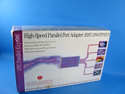 High Speed Parallel Port Adapter IEEE 1284 EPP/ECP DTC Parallel Express New - Image 1 of 4