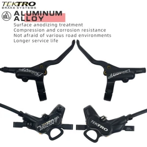 A Pair Tektro Orion HD-M745 4 Piston Hydraulic Disc Brakes MTB Brake Front Rear - Picture 1 of 21