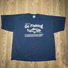 T-shirt vintage Jesus Said Go Fishing taille 2XL XXL