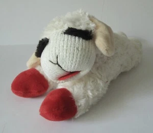 Lamb Chop 12” Plush Squeaky Dog Toy Soft White w/Red Paws by Dream Works 2022 - Picture 1 of 2