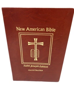 Vintage 1986 New American Bible St Joseph Medium Size Edition Illustrated #609 - Picture 1 of 10