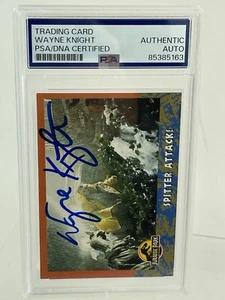 Tarjeta coleccionable firmada por Wayne Knight Dennis Nedry Jurassic Park en losa PSA/DNA - Imagen 1 de 4
