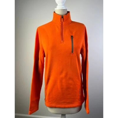 Under Armour Orange Athletic Pullover Zip Fleece Active Sportswear Pullover S/P - Image 1 of 4